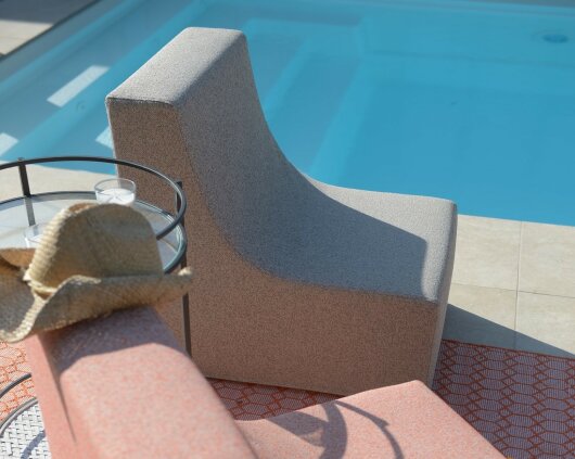 H.O.C.K. CHAIRY-FOAM Zola Outdoor ca. 73x68x55cm LORE col. taupe 1541