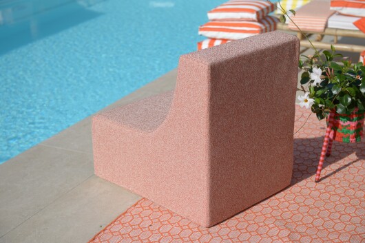 H.O.C.K. CHAIRY-FOAM Outdoor ca. 73x68x55cm LORE col. orange 2008