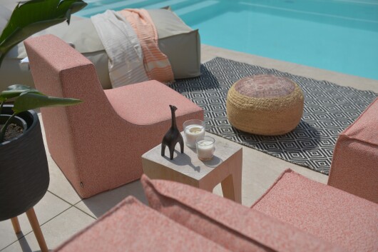 H.O.C.K. CHAIRY-FOAM Outdoor ca. 73x68x55cm LORE col. orange 2008