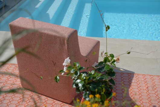 H.O.C.K. CHAIRY-FOAM Outdoor ca. 73x68x55cm LORE col. orange 2008