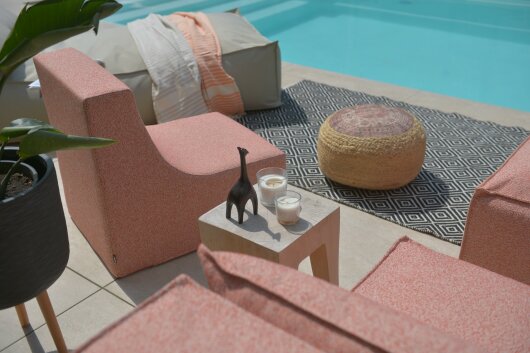 H.O.C.K. CHAIRY-FOAM Zola Outdoor ca. 73x68x55cm LORE col. orange 2008