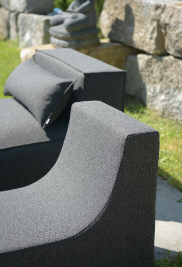 H.O.C.K. CHAIRY-FOAM Outdoor ca. 73x68x55cm LORE col. anthrazit 7015