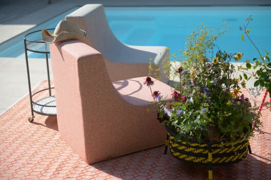 H.O.C.K. CHAIRY-FOAM Zola Outdoor ca. 73x68x55cm LORE col. anthrazit 7015