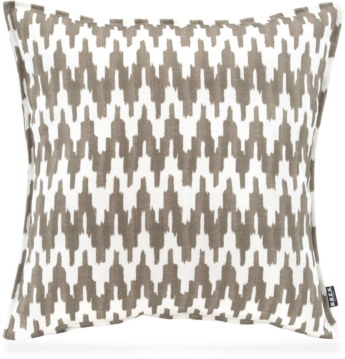 H.O.C.K. Portal Outdoor Dekokissen 50x50cm mit Biese col. 100 taupe