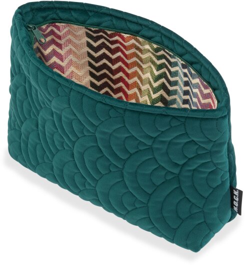 H.O.C.K. Cosmetic Bag COSIMA Kosmetiktasche Kulturbeutel Nobile soft petrol