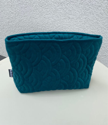 H.O.C.K. Cosmetic Bag COSIMA Kosmetiktasche Kulturbeutel Nobile soft petrol