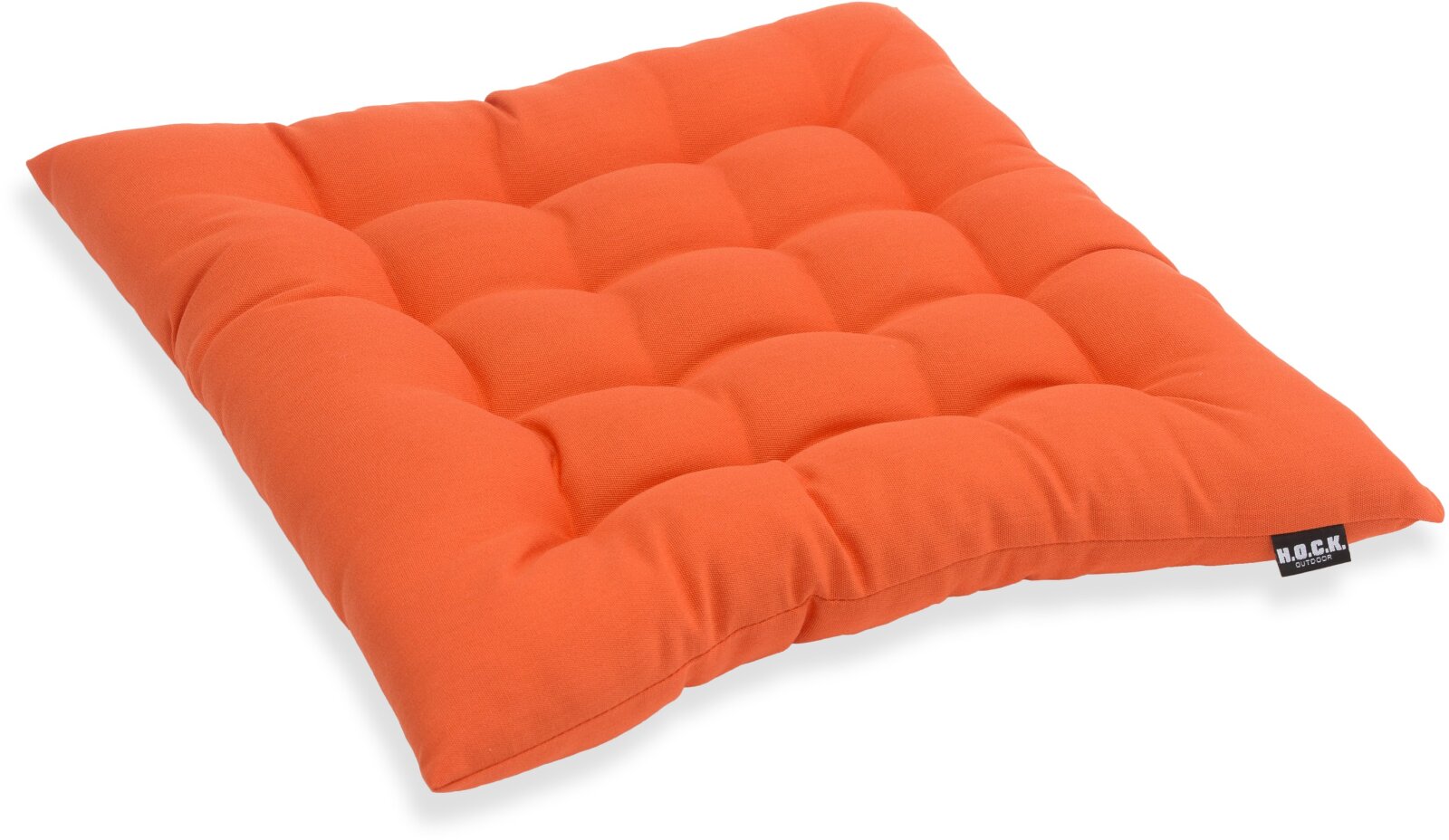 H.O.C.K. 16-Punkt-Steppkissen Outdoor STEPPY ca. BLISS 40x40x6cm Classic uni orange