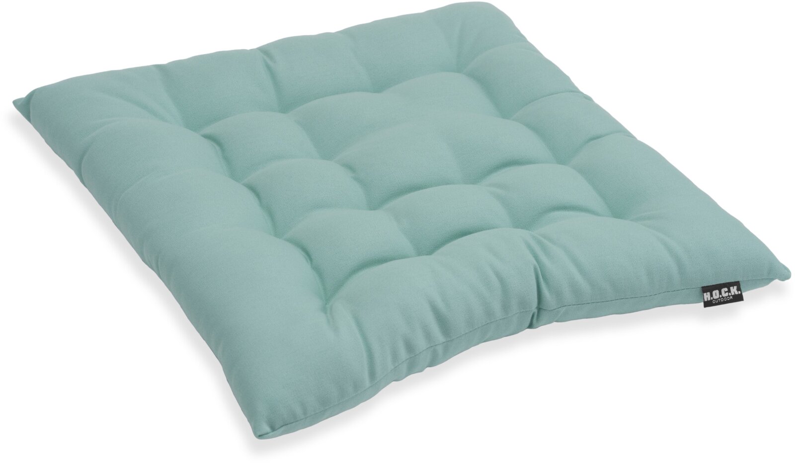 H.O.C.K. 16-Punkt-Steppkissen Outdoor STEPPY ca. BLISS 40x40x6cm Classic uni manzana aqua