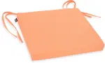 H.O.C.K. Classic Uni Outdoor Stuhlkissen NORM mit Bändern 40x40x4cm salmon