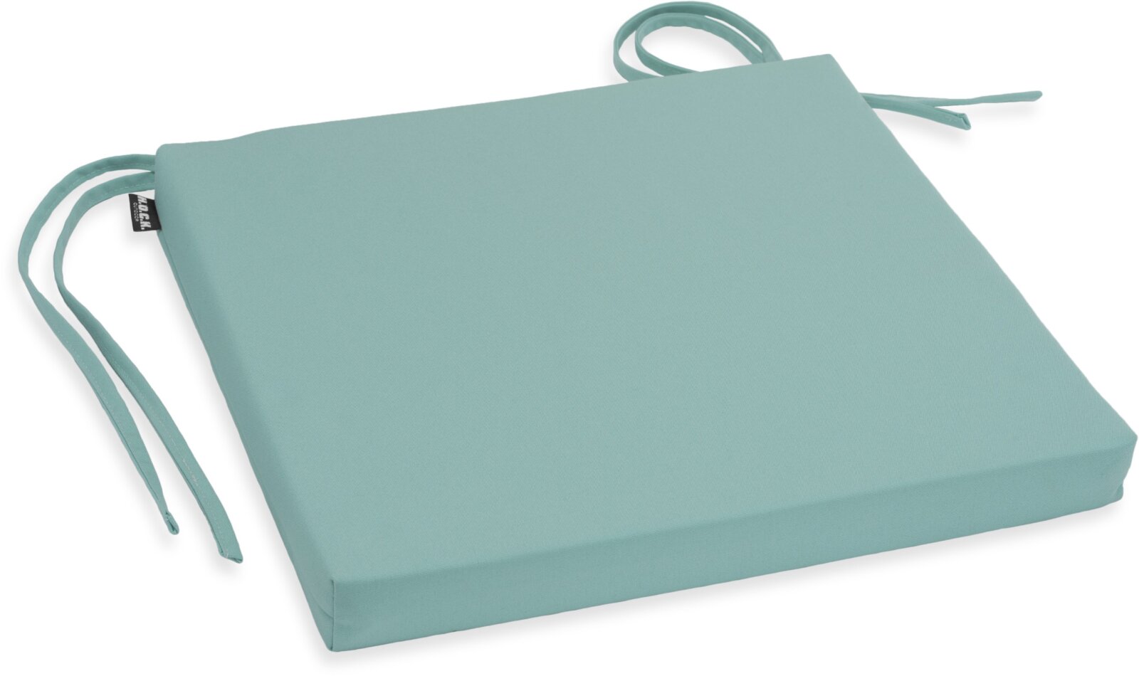 H.O.C.K. Classic Uni Outdoor Stuhlkissen NORM mit Bändern 40x40x4cm manzana