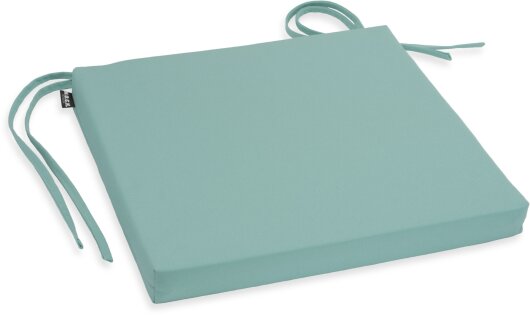 H.O.C.K. Classic Uni Outdoor Stuhlkissen NORM mit Bändern 40x40x4cm manzana