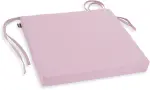 H.O.C.K. Classic Uni Outdoor Stuhlkissen NORM mit Bändern 40x40x4cm lila claro flieder