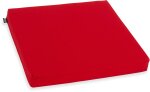 H.O.C.K. Classic Uni Outdoor Stuhlkissen NORM 40x40x4cm rot