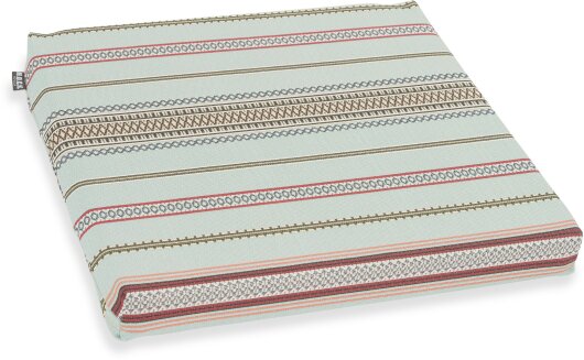 H.O.C.K. Lola Outdoor Stuhlkissen NORM 40x40x4cm aqua stripes sun boho