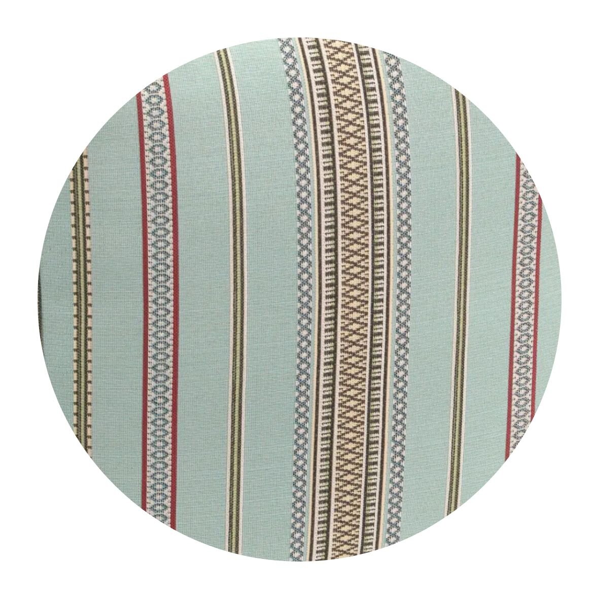 H.O.C.K. Stoff Meterware Outdoor Lola aqua stripes Alpusol col. 22 sun boho