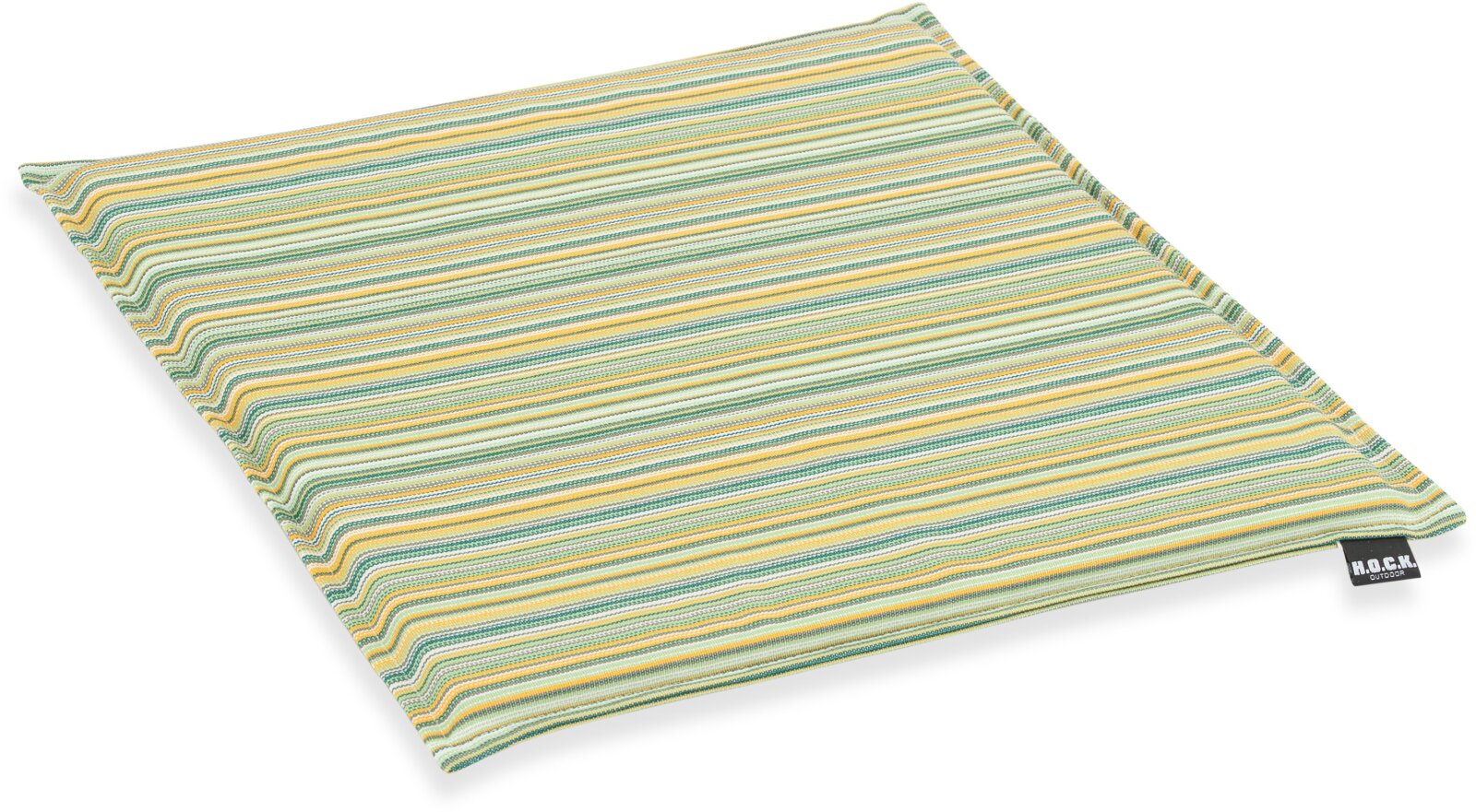 H.O.C.K. Yucatan Outdoor Sitzkissen MINNI 40x40x2cm gelb-grün small stripes