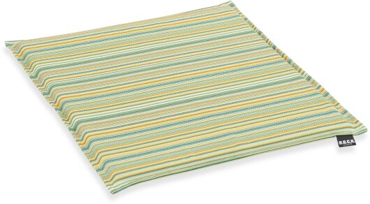 H.O.C.K. Yucatan Outdoor Sitzkissen MINNI 40x40x2cm gelb-grün small stripes