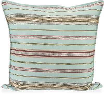 H.O.C.K. Lola Outdoor Kissen mit Biese 70x70cm aqua...