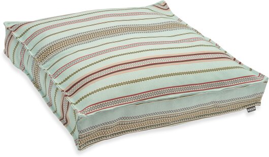 H.O.C.K. Lola Outdoor Bodenkissen 60x60x10cm aqua stripes sun boho