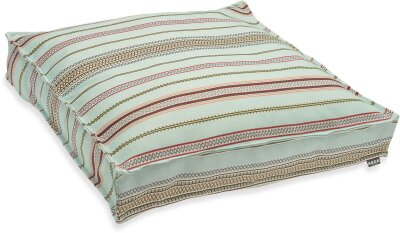 H.O.C.K. Lola Outdoor Bodenkissen 60x60x10cm aqua stripes...