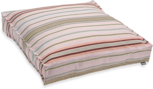 H.O.C.K. Lola Outdoor Bodenkissen 60x60x10cm flieder rosa stripes sun boho