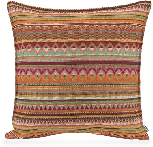H.O.C.K. Berto Outdoor Kissen mit Biese 60x60cm col. 1 terra multi sun boho