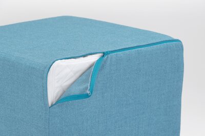 H.O.C.K. Livigno Cube / Sitzwürfel 45x45x45cm hellblau col. 604