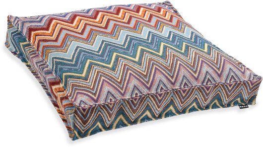 H.O.C.K. Rebelle Bodenkissen Zick-Zack 60x60x10cm bunt multicolor col. Unico