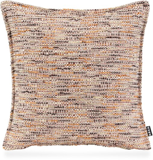 H.O.C.K. Bella Flokati Kissen mit Biese 45x45cm orange / beige col. 101
