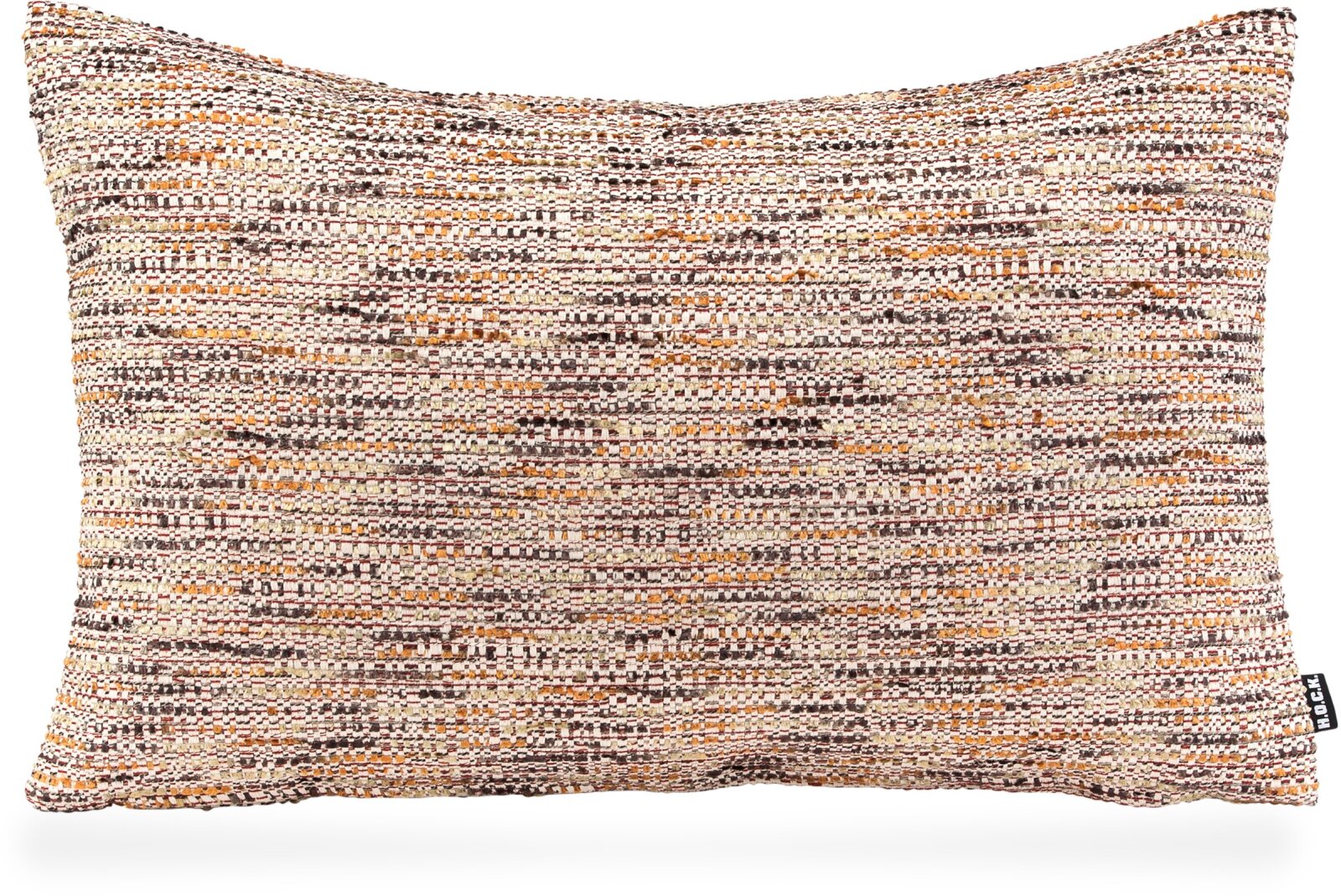 H.O.C.K. Bella Flokati Kissen 60x40cm orange / beige col. 101