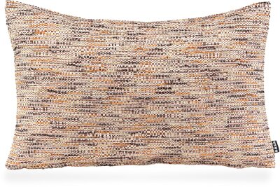 H.O.C.K. Bella Flokati Kissen 60x40cm orange / beige col....