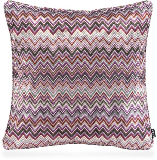 H.O.C.K. Zacki Kissen mit Keder 50x50cm lila Zickzack col. 4003