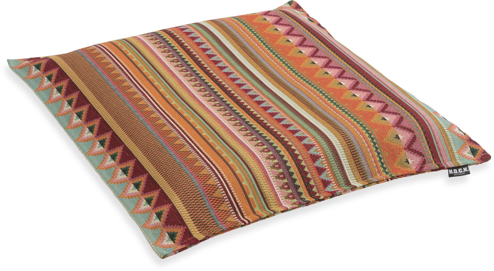 H.O.C.K. Berto Outdoor Sitzkissen BLISS 45x45x6cm col. 1 terra multi sun boho