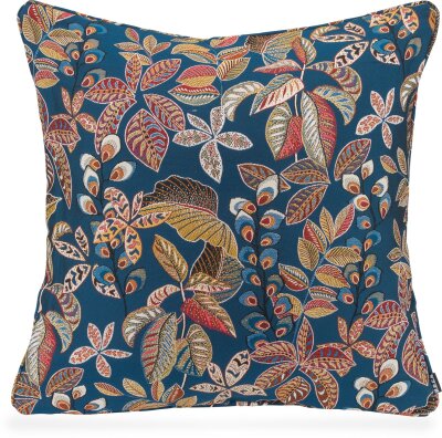 H.O.C.K. Tristan Kissen mit Keder 60x60cm blau floral