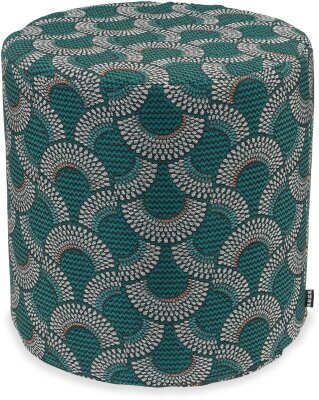 H.O.C.K. Zima Hocker rund Pouf ø45x45cm petrol