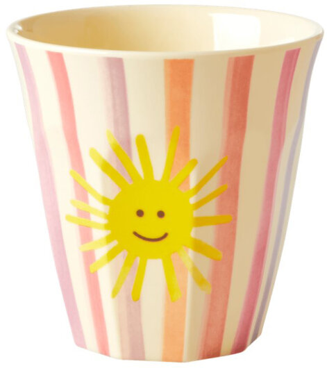 RICE Melamine Cups small kleine Tassen Kinderbecher 6er Pack verschiedene Motive bunt