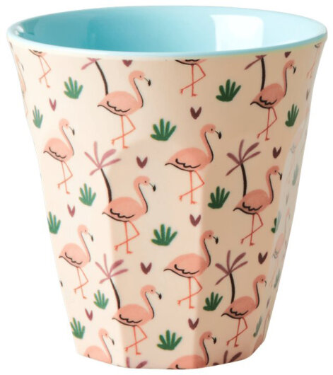 RICE Melamine Cups small kleine Tassen Kinderbecher 6er Pack verschiedene Motive bunt