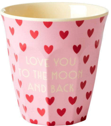 RICE Melamine Cups small kleine Tassen Kinderbecher 6er Pack verschiedene Motive bunt
