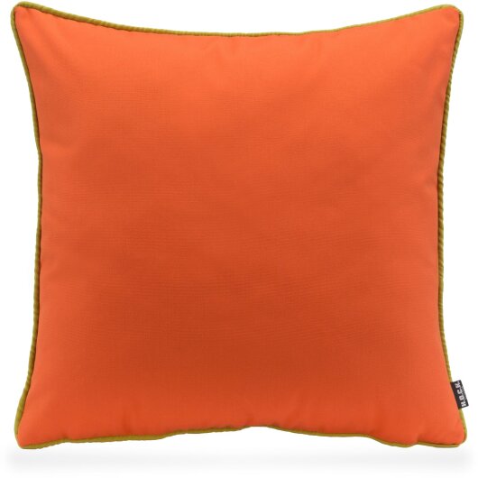 H.O.C.K. Classic Uni Outdoor Kissen 50x50cm PIPE orange mit Keder grün