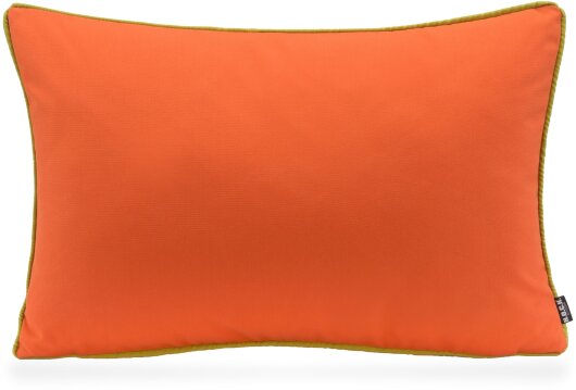 H.O.C.K. Classic Uni Outdoor Kissen 60x40cm PIPE orange mit Keder grün