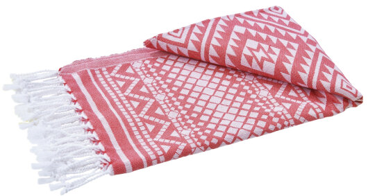 H.O.C.K. Strandhandtuch Conny Towel 90x180cm gemustert red 1700