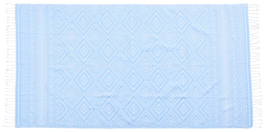 H.O.C.K. Strandhandtuch Conny Towel 90x180cm gemustert light blue hellblau 4016