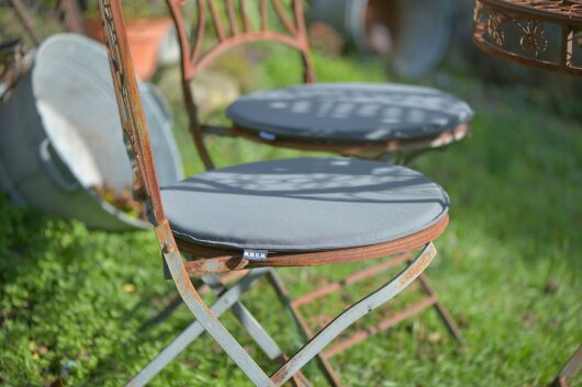 H.O.C.K. Classic Uni Outdoor Sitzkissen MINNI Bistrokissen rund Ø40x2cm manzana aqua