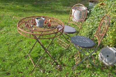H.O.C.K. Classic Uni Outdoor Sitzkissen MINNI Bistrokissen rund Ø40x2cm grau
