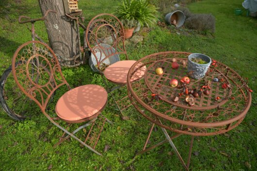 H.O.C.K. Classic Uni Outdoor Sitzkissen MINNI Bistrokissen rund Ø35x2cm salmon