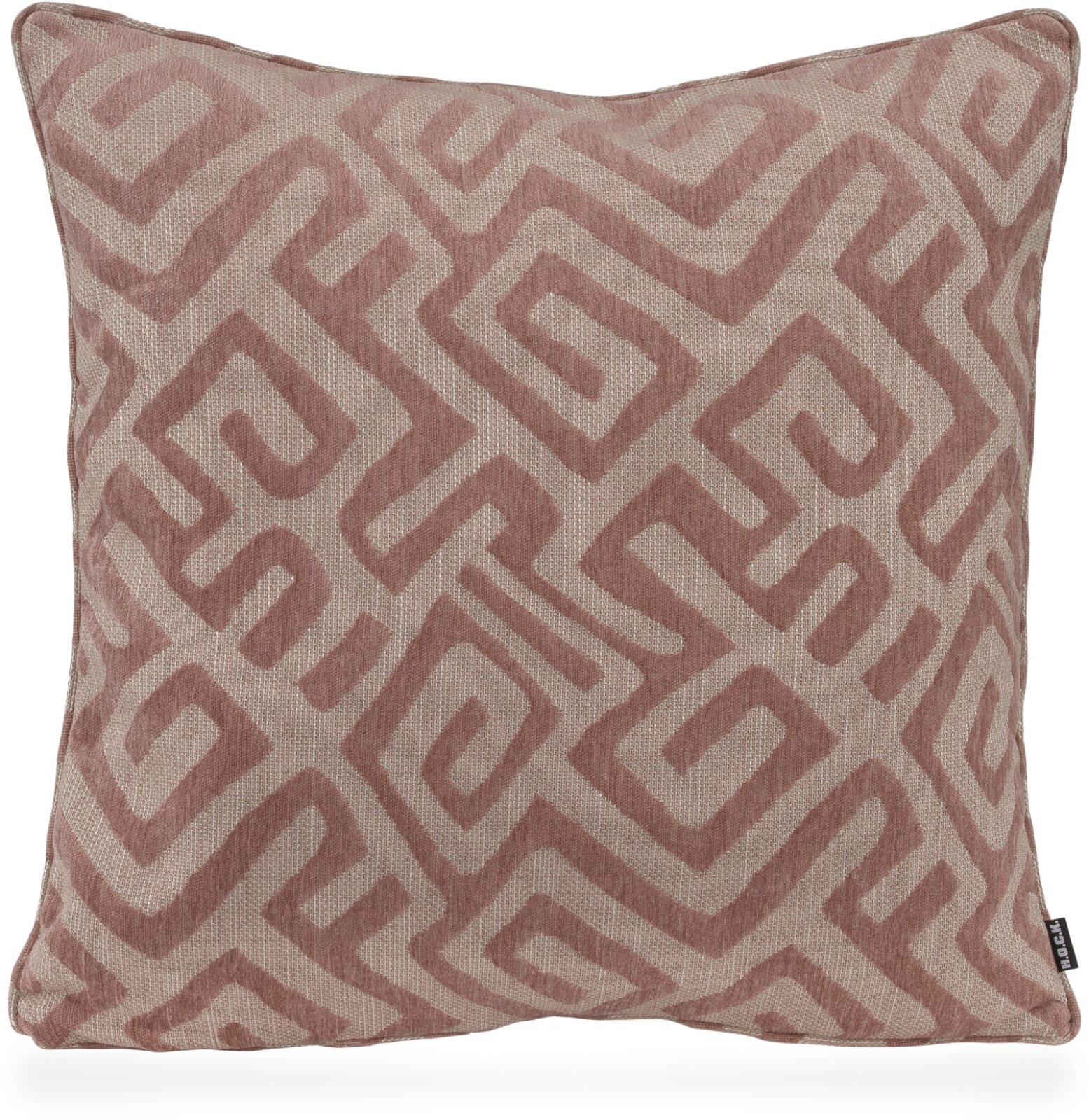 H.O.C.K. Naira Kissen mit Keder 60x60cm gemustert col. 7 rosa