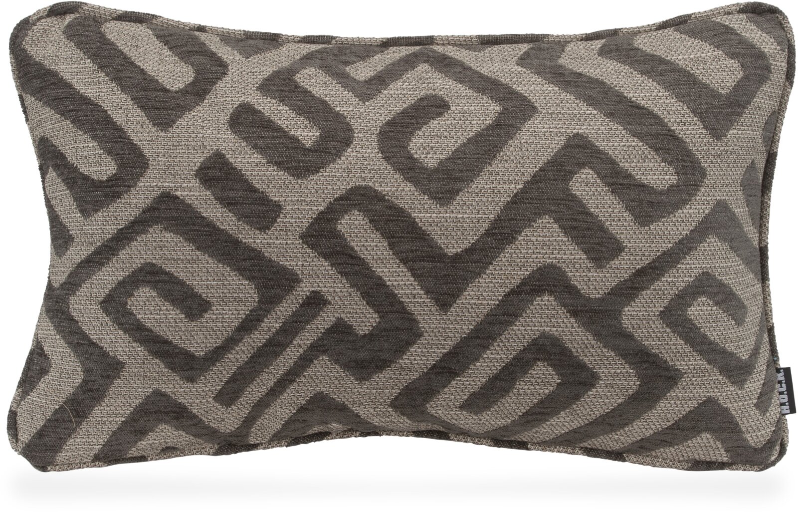 H.O.C.K. Naira Kissen mit Keder 50x30cm gemustert col. 9 grau