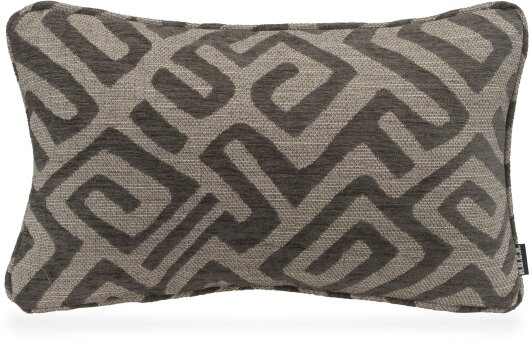 H.O.C.K. Naira Kissen mit Keder 50x30cm gemustert col. 9 grau