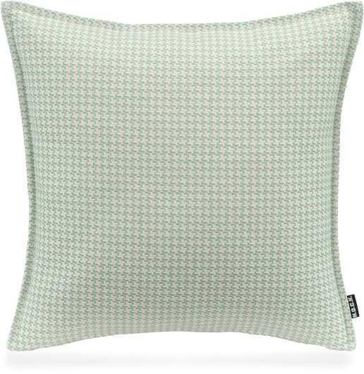 H.O.C.K. Bobo Kissen mit Biese 45x45cm kleingemustert col. 15 türkis hellblau
