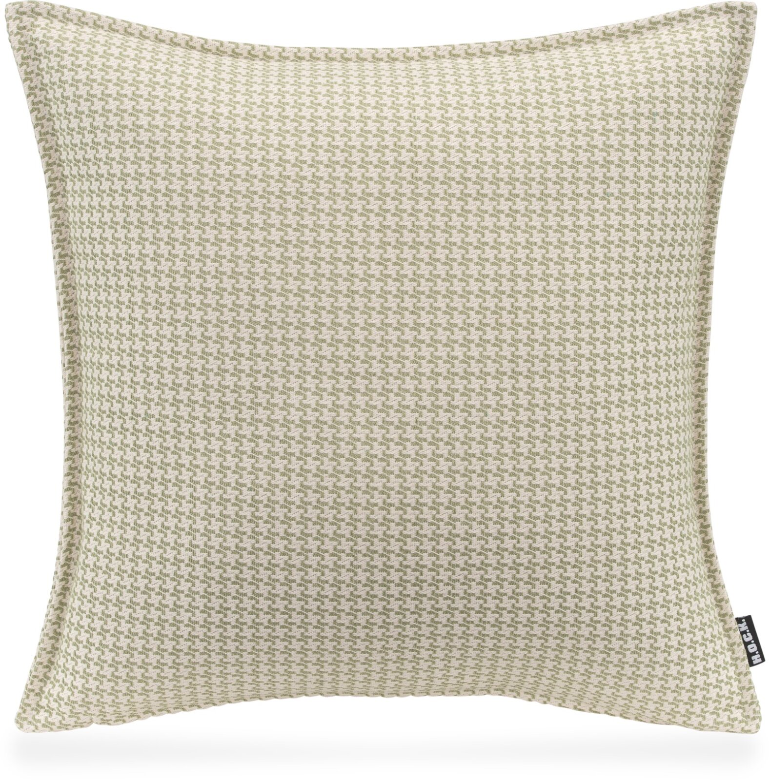 H.O.C.K. Bobo Kissen mit Biese 45x45cm kleingemustert col. 14 lindgrün
